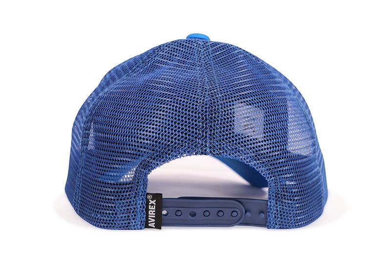 AVIREX MULTI LOGO MESH CAP (81623700-40:WHITE/BLUE)