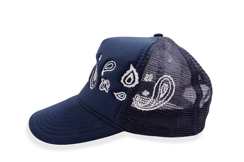 DROPOUT NEW YORK BANDANA TRUCKER HAT (NAVY)