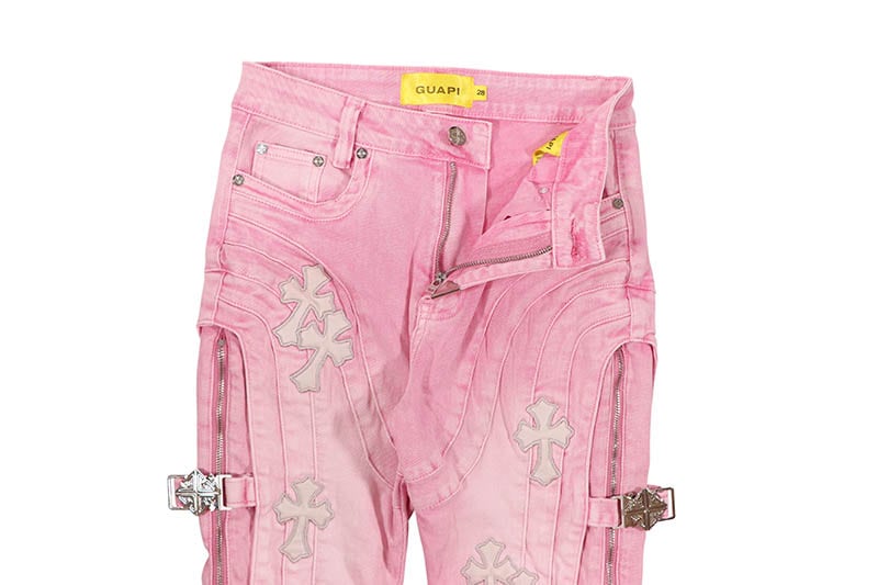 GUAPI FRENCH ROSE CROSS BUCKLE DENIM (874FRCBD) | Brand,G-L,GUAPI