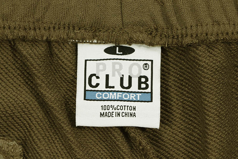 PRO CLUB COMFORT FRENCH TERRY CARGO SHORT - 11 INCH INSEAM (OLIVE DRAB) 13PC0402