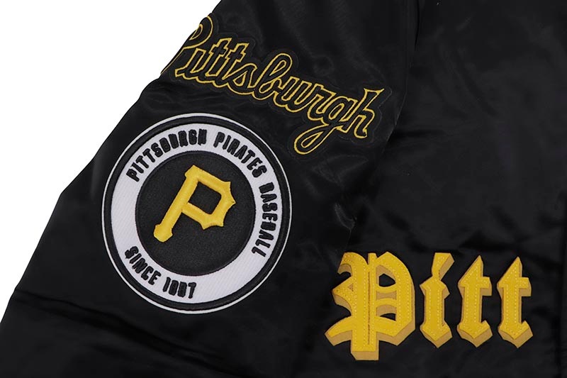 PRO STANDARD PITTSBURGH PIRATES OLD ENGLISH LOGO SATIN JACKET