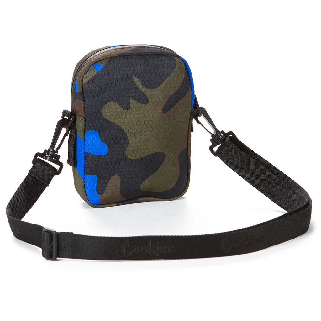 COOKIES LAYERS SMELL PROOF NYLON SHOULDER BAG (NAVY CAMO