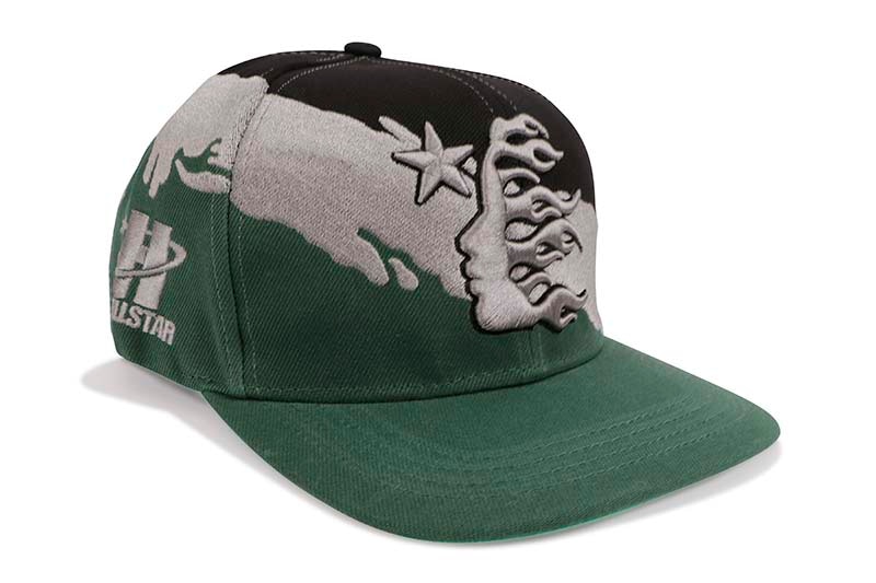 HELLSTAR STUDIOS PAIRBRUSH SNAPBACK (BLACK/GREEN)