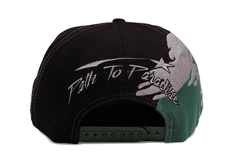 HELLSTAR STUDIOS PAIRBRUSH SNAPBACK (BLACK/GREEN)