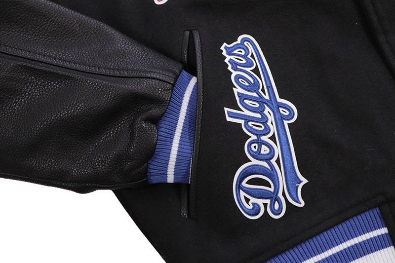 PRO STANDARD LOS ANGELES DODGERS MASHUP RIB WOOL VARSITY JACKET