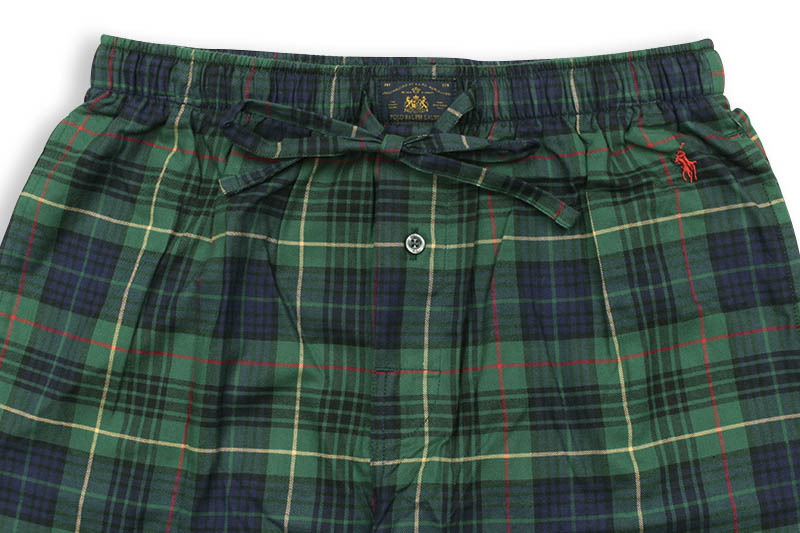 POLO RALPH LAUREN PAJAMA PANTS (P005HR-AWBG:GREEN PLAID)