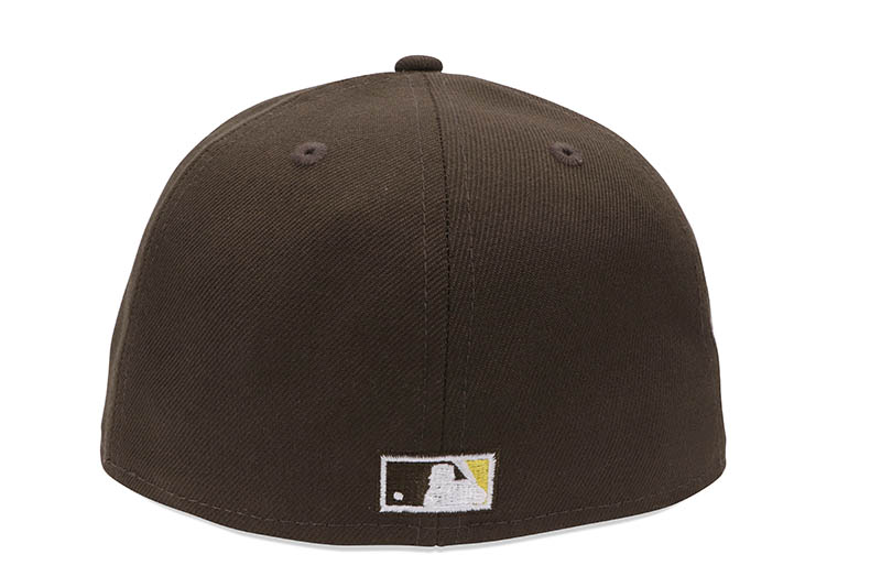 NEW ERA SAN DIEGO PADRES 59FIFTY FITTED CAP (1992 ALL STAR GAME CUSTOM SIDE PATCH/GREY UNDER VISOR/WALNUT)