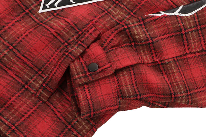 FIRST ROW WAKE UP AND BE FIERCE HOOD SHACKET (FRJ2102:BLACK/RED)