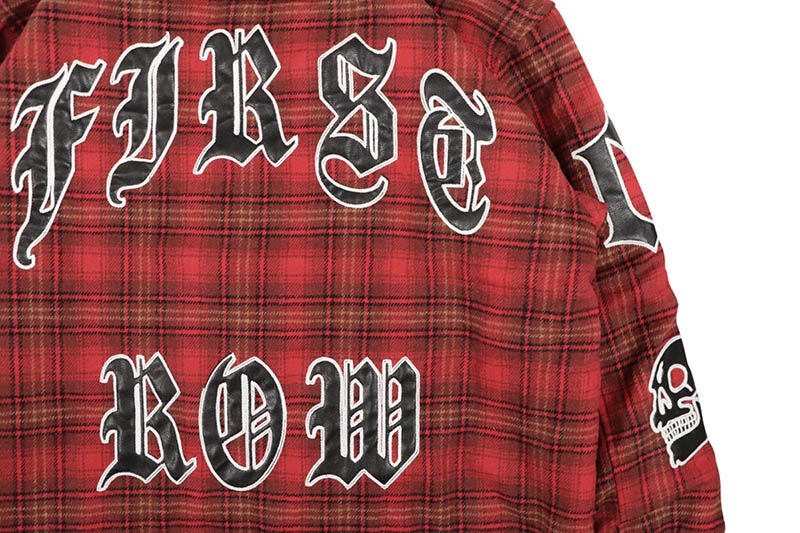 FIRST ROW WAKE UP AND BE FIERCE HOOD SHACKET (FRJ2102:BLACK/RED)