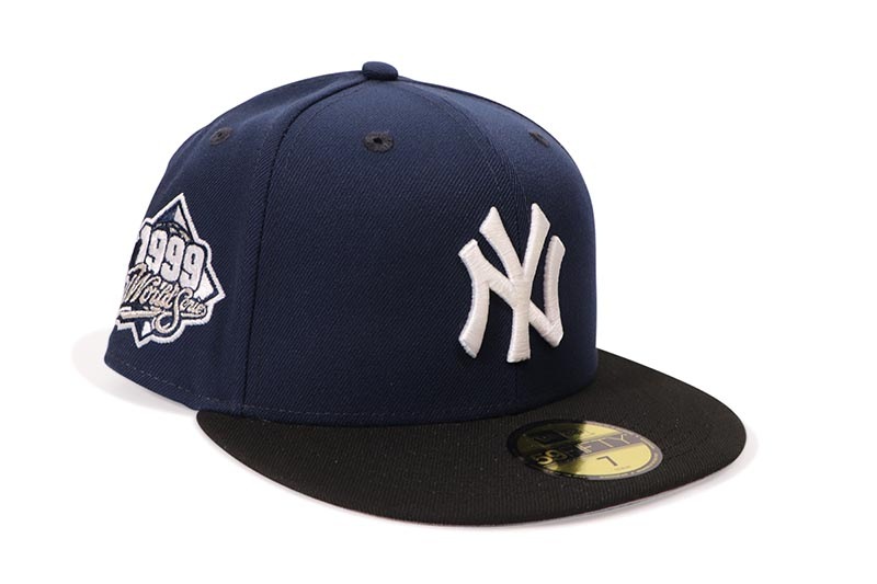 NEW ERA NEW YORK YANKEES 59FIFTY FITTED CAP (1999 WORLD SERIES SIDE PATCH/GREY UNDER VISOR/OCEAN BLUE BLACK) 70945764