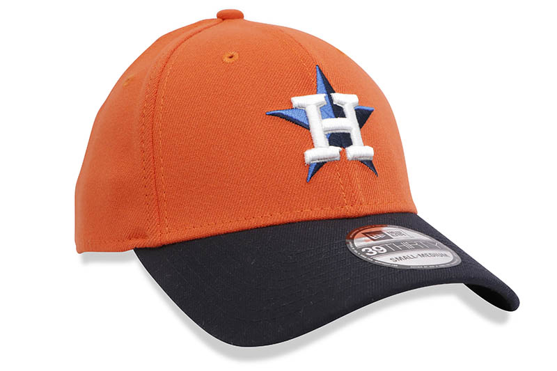 NEW ERA HOUSTON ASTROS TEAM CLASSIC 39THIRTY STRETCH FIT CAP (ORANGE/NAVY VISOR)