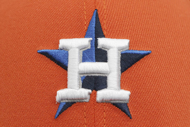NEW ERA HOUSTON ASTROS TEAM CLASSIC 39THIRTY STRETCH FIT CAP (ORANGE/NAVY VISOR)