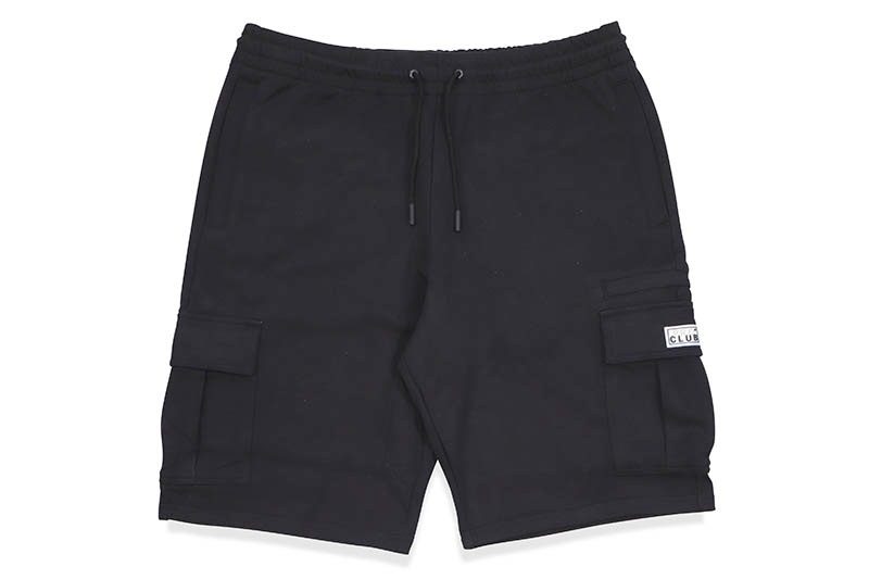 PRO CLUB COMFORT FRENCH TERRY CARGO SHORT - 11 INCH INSEAM (BLACK) 13PC0402