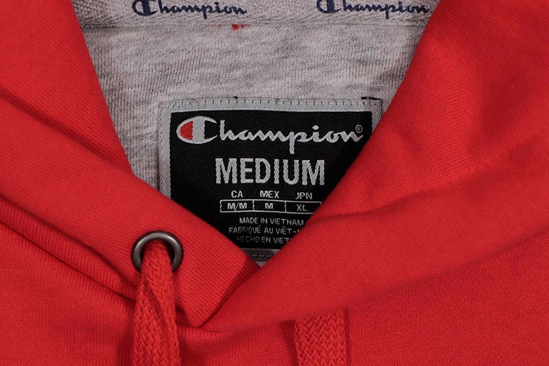 CHAMPION SUPER FLEECE HOODIE (S2202-040:SCARLET/SILVER) | Brand