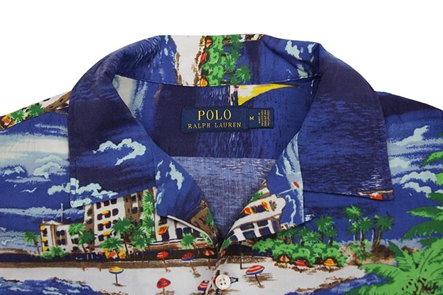 POLO RALPH LAUREN CLASSIC FIT TROPICAL SHIRT (710744356001:HAVANA OCEANSIDE)