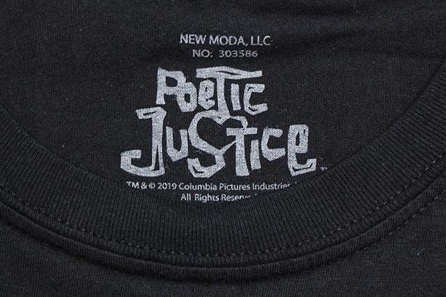 2PAC POETIC JUSTICE OFFICIAL T-SHIRT (BLACK)