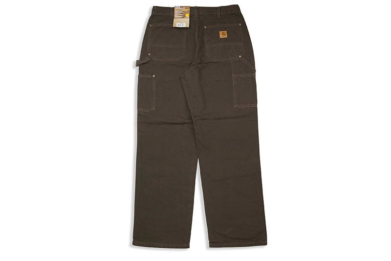 Carhartt WASHED-DUCK DOUBLE-FRONT WORK DUNGAREE (B136/DKB:DARK BROWN)