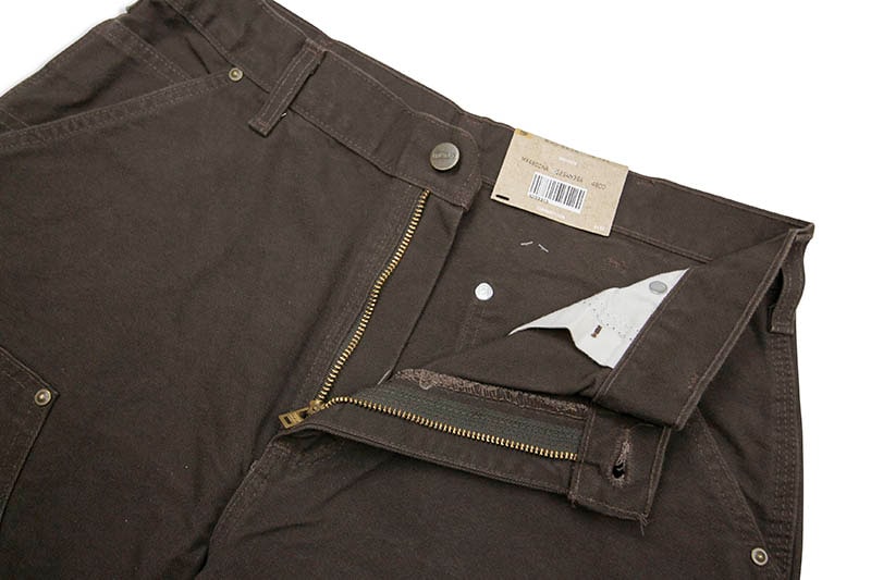 Carhartt WASHED-DUCK DOUBLE-FRONT WORK DUNGAREE (B136/DKB:DARK BROWN)