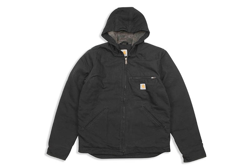 Carhartt WASHED DUCK SHERPA LINED JACKET (104392-BLK/BLACK)