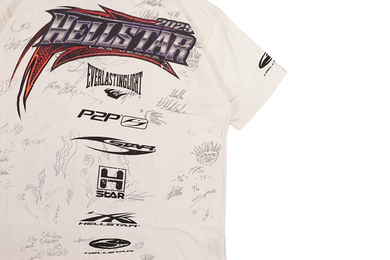 HELLSTAR NASCAR T-SHIRTS (WHITE) | Brand,G-L,HELLSTAR STUDIOS