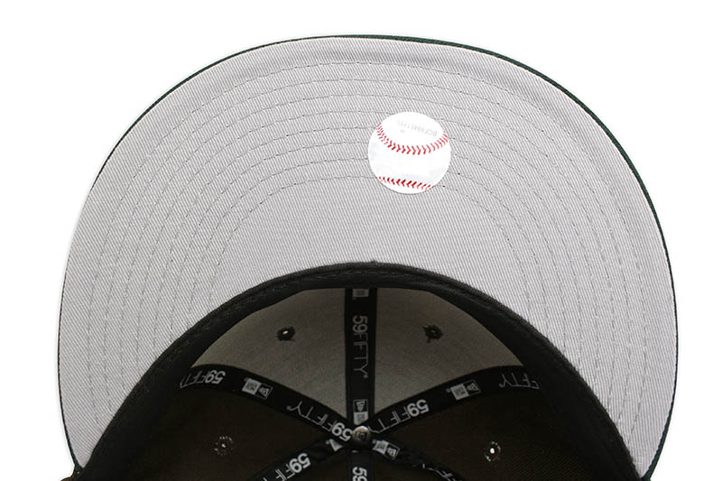 NEW ERA NEW YORK YANKEES 59FIFTY FITTED CAP (GREY UNDER VISOR/WALNUT&DARK GREEN)