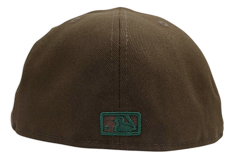 NEW ERA NEW YORK YANKEES 59FIFTY FITTED CAP (GREY UNDER VISOR/WALNUT&DARK GREEN)