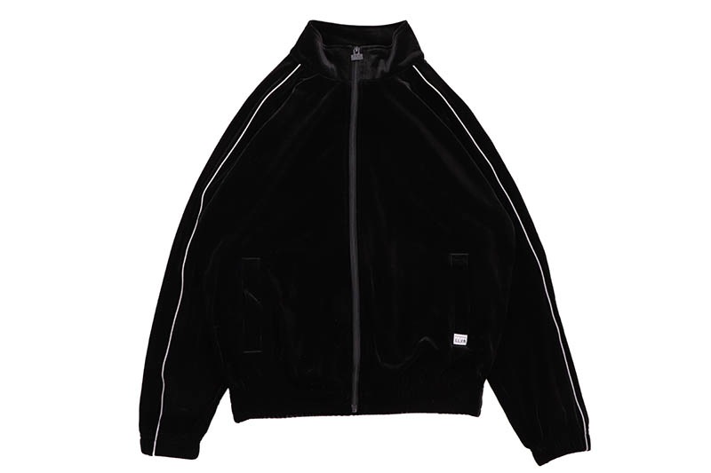 PRO CLUB COMFORT VELOUR TRACK JACKET (BLACK) 16PC0303