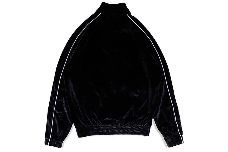 PRO CLUB COMFORT VELOUR TRACK JACKET (BLACK) 16PC0303