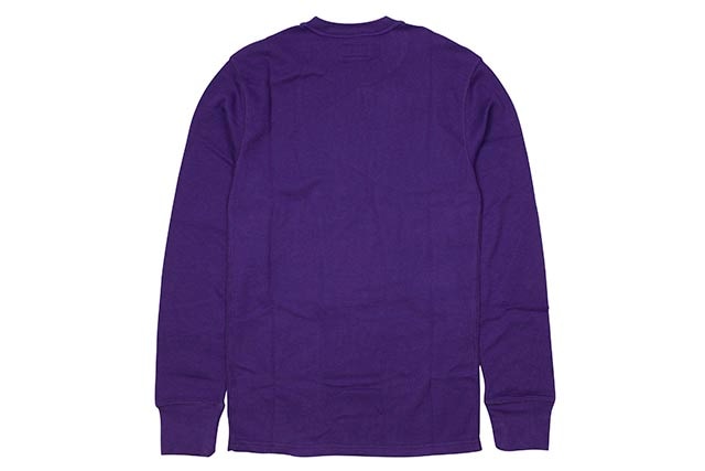 POLO RALPH LAUREN WAFFLE-KNIT THERMAL SHIRT (PWLCFR-BVD:PURPLE)