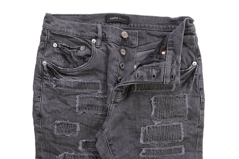 PURPLE BRAND】 30,スリムフィットデニム PURPLE BRAND ダメージ加工
