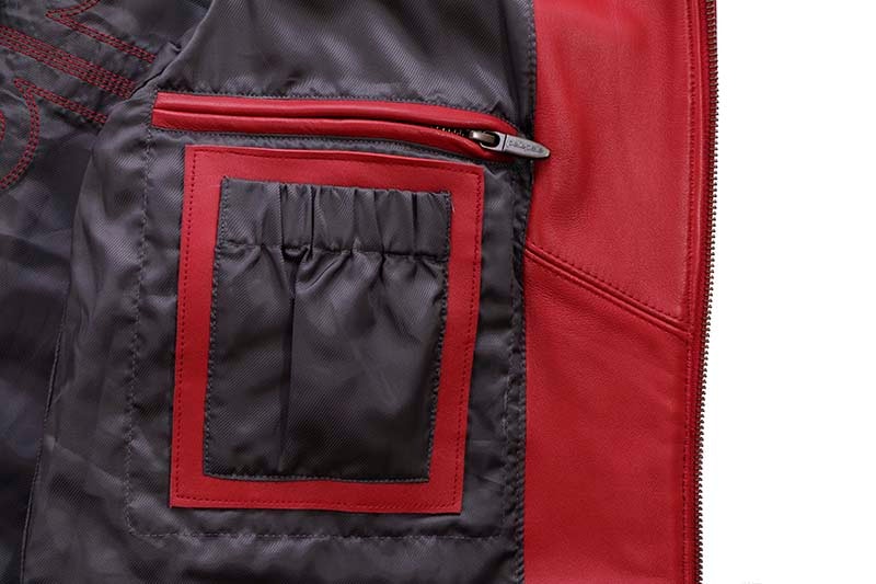 Pelle Pelle TIGER JACKET (324-37505-CBM:CABERNET/BLACK/WHITE/MAIZE