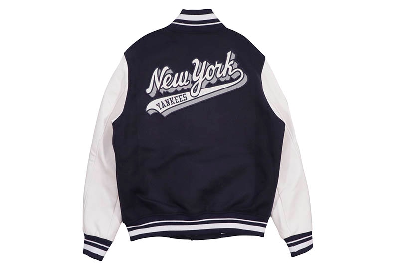PRO STANDARD NEW YORK YANKEES SCRIPT TAIL RIB WOOL VARSITY