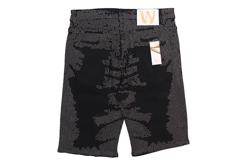 W BY WAIMEA RHINESTONE SHORTS (M7526D:JET BLACK)