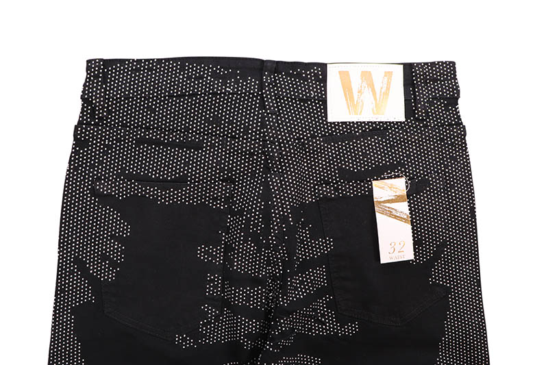 W BY WAIMEA RHINESTONE SHORTS (M7526D:JET BLACK)