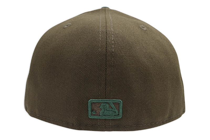 NEW ERA LOS ANGELES DODGERS 59FIFTY FITTED CAP (GREY UNDER VISOR/WALNUT&DARK GREEN)