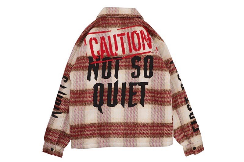 FIRST ROW CAUTION NOT SO QUIET SHACKET (FRJ2090:BURGUNDY)