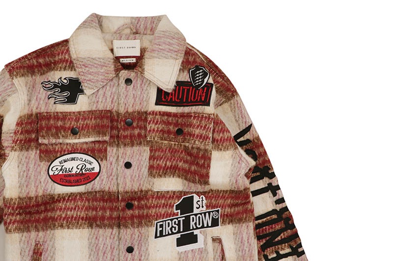 FIRST ROW CAUTION NOT SO QUIET SHACKET (FRJ2090:BURGUNDY)