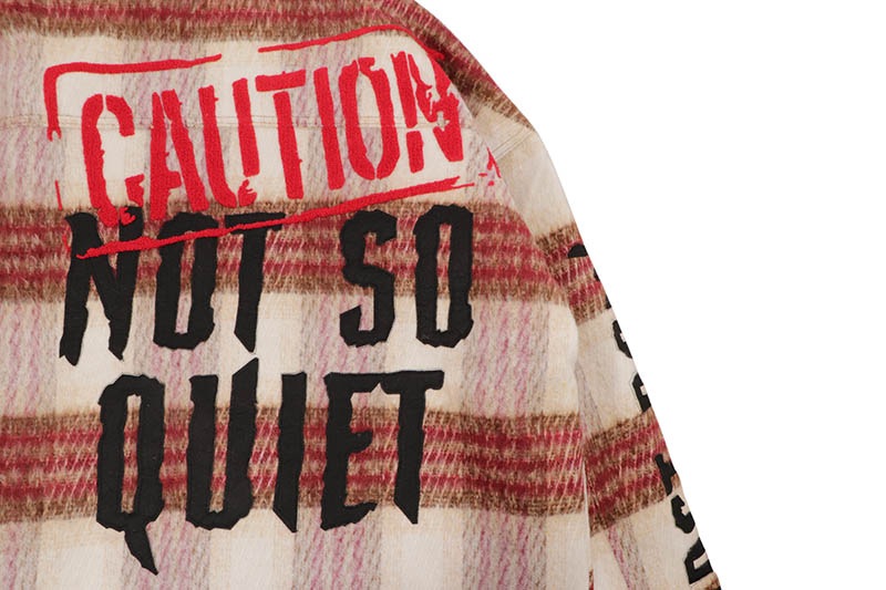 FIRST ROW CAUTION NOT SO QUIET SHACKET (FRJ2090:BURGUNDY)