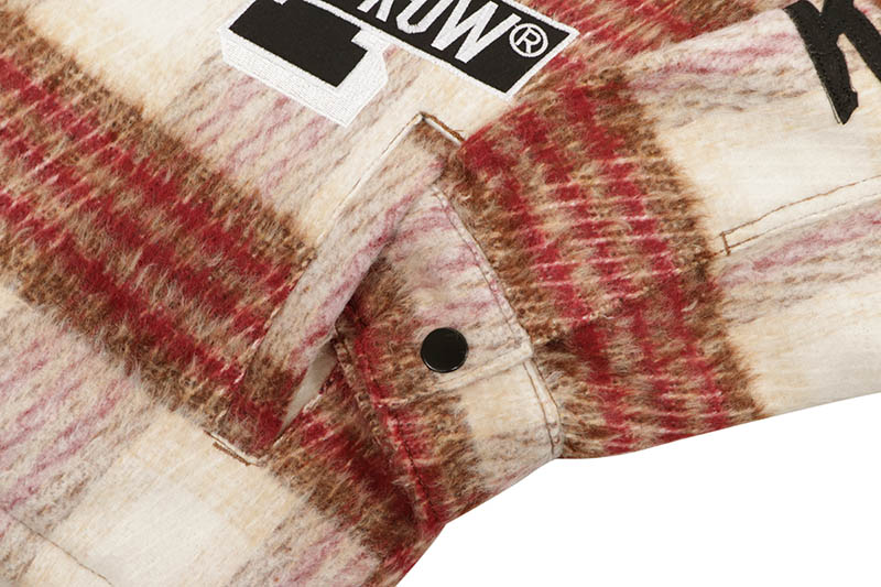 FIRST ROW CAUTION NOT SO QUIET SHACKET (FRJ2090:BURGUNDY)