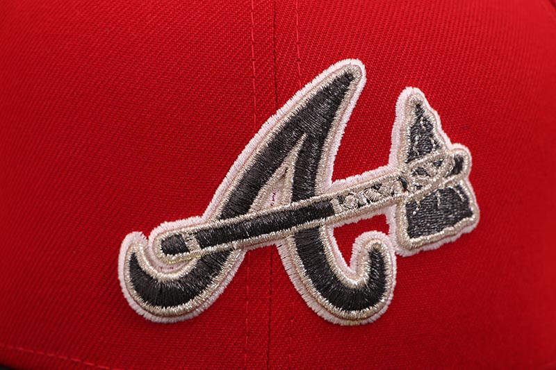 NEW ERA ATLANTA BRAVES 59FIFTY FITTED CAP (2000 ALL-STAR GAME SIDE PATCH/GREY UNDER VISOR/SCARLET BLACK) 14489759