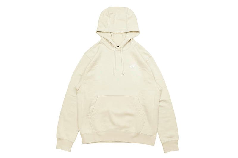NIKE SPORTSWEAR CLUB FLEECE HOODIE (BV2654-072:LIGHT BONE)