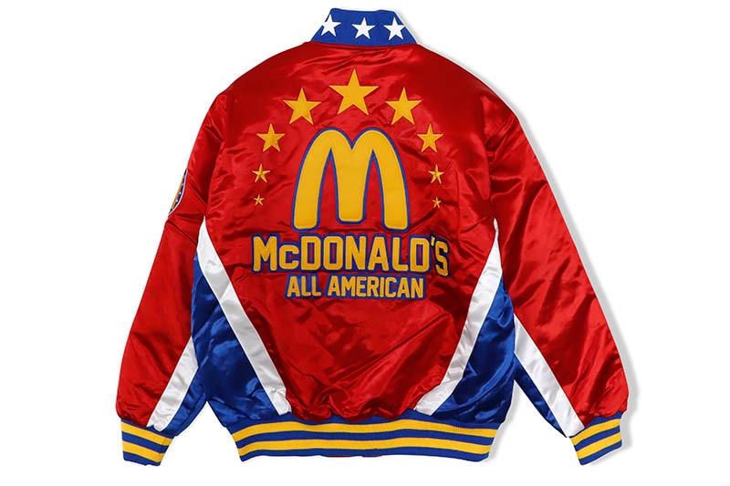 HEADGEAR CLASSICS MCDONALD'S ALL-AMERICAN SATIN VARSITY JACKET (HGA064-SJKT-30:RED)