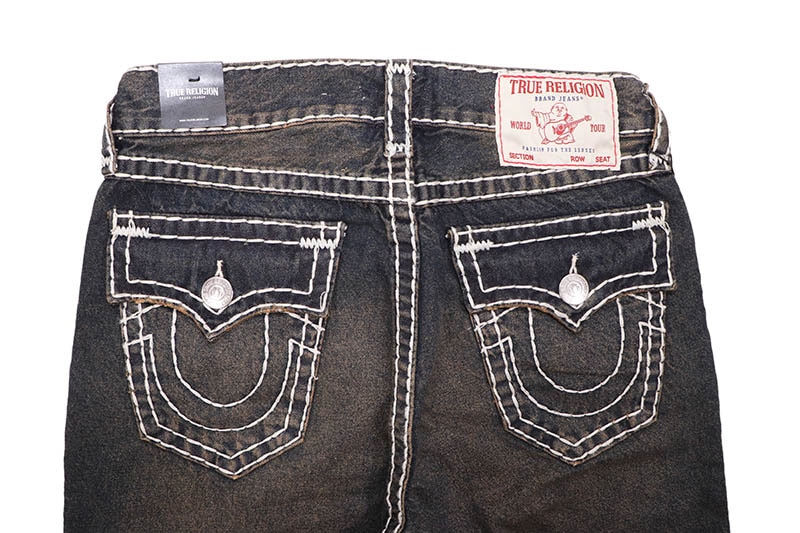 パンツ TRUE RELIGION VINNY TRUE RELIGION VINNY SUPER T FRAYED HEM FLAP ULTRA BAGGY SHORT