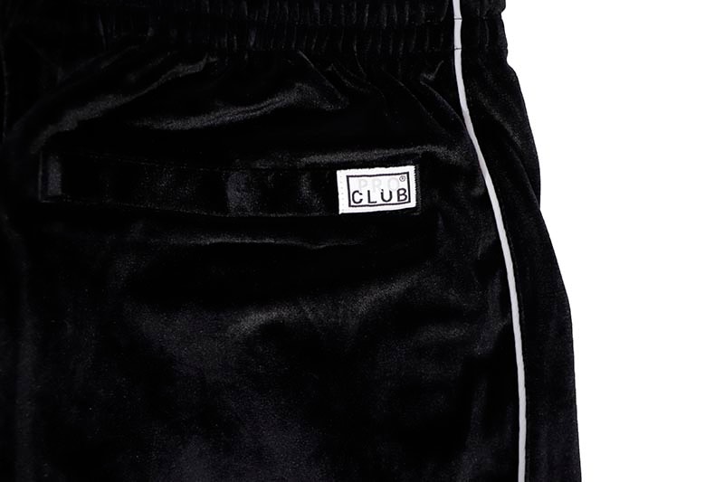 PRO CLUB COMFORT VELOUR TRACK PANT (BLACK) 16PC0403