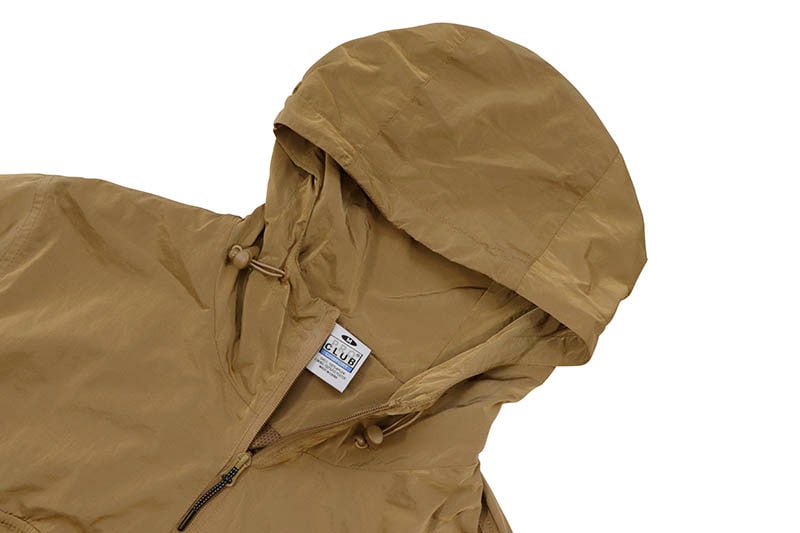 PRO CLUB COMFORT METALLIC NYLON ANORAK (KHAKI) 15PC0306