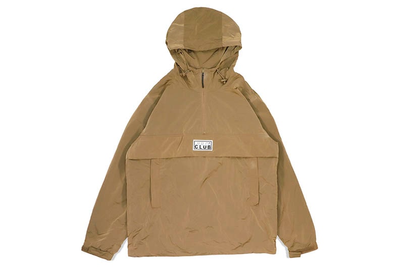 PRO CLUB COMFORT METALLIC NYLON ANORAK (KHAKI) 15PC0306