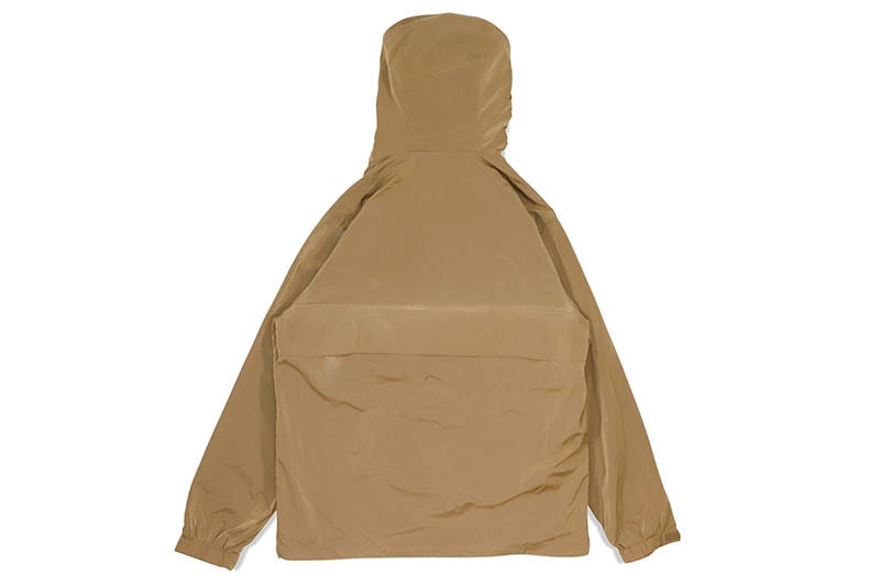 PRO CLUB COMFORT METALLIC NYLON ANORAK (KHAKI) 15PC0306
