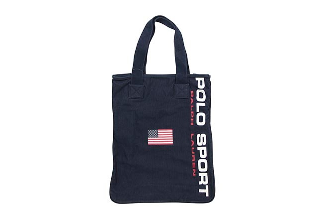 POLO SPORT CANVAS TOTE (405749442001:NAVY)
