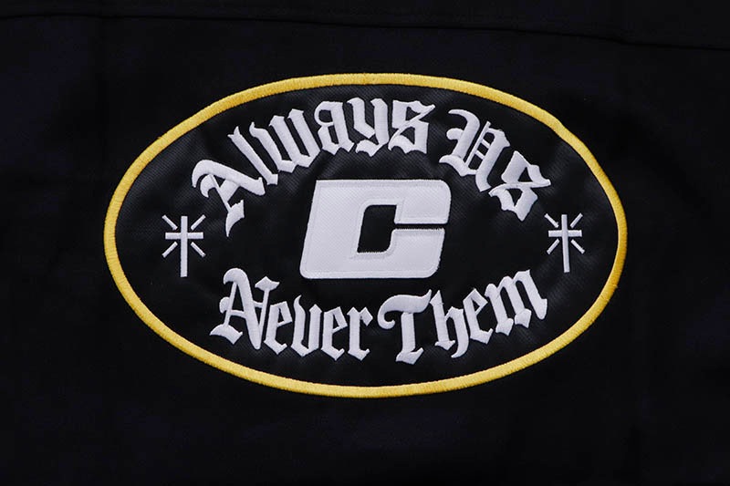 CUTTHROAT ALWAYS US NEVER THEM BOWLING SHIRT (BLACK)