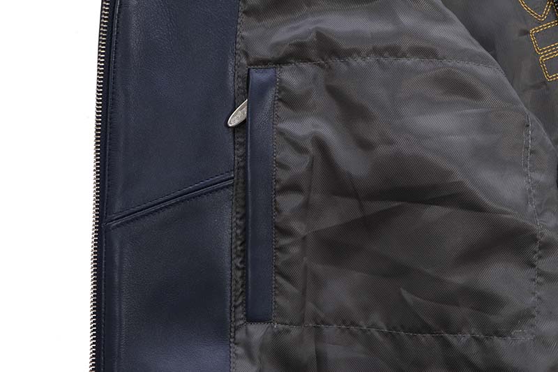 Pelle Pelle TIGER JACKET (324-37505-NMW:NAVY/MAIZE/WHITE/SILVER